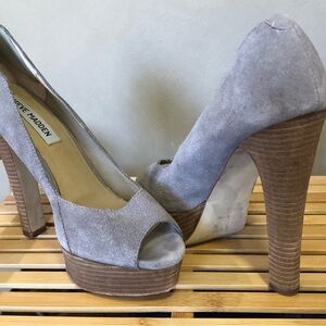 Steve Madden Suede Platform Heels